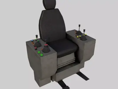 Crane Console Low-poly 3D model