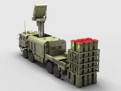 HQ 11 Air Defense and Anti-Missile System 3D model