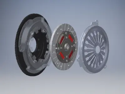 Car clutch 3D model 3D model by boysitinh-thanhdung
