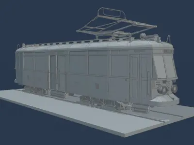 Geta 76 Tram Low-poly 3D model