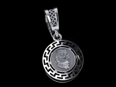 owl pendant Free 3D print model