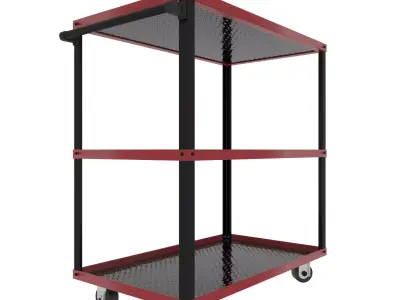 Workshop Service Trolley 4 3D model