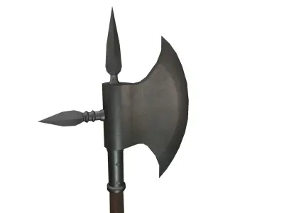 Medieval Axe Free low-poly 3D model