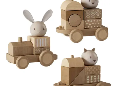 Wooden Toys 02 3D model