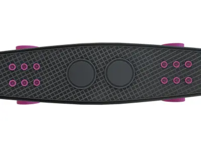 Penny Board Low-poly 3D model