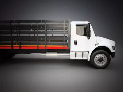 Freightliner M2 Stake Bed 3D model