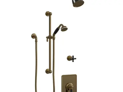 The Water Monopoly - Rockwell Shower Layout RW2 3D model