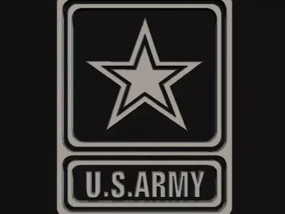 3D US ARMY Logo 3D model