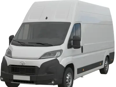 2024 Toyota Proace Max L4H3 Detailed interior 3D model