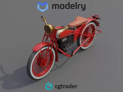 Touring Motorcycle 3D model purchase