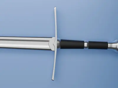 Aragorns Ranger Sword 3D Model Low-poly 3D model