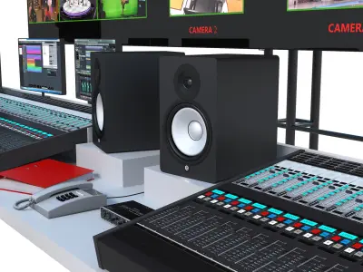 Television Broadcast Control Panel 3D model
