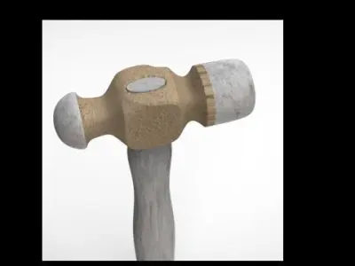cartoon hammer Free 3D model