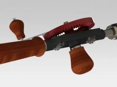 Hand drill Free 3D model