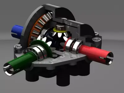 Differential Gear Box 3D model
