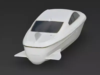 Realistic Lumina Speedboat 3D Model Low-poly 3D model