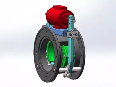 Drum type electromagnetic brake 3D model