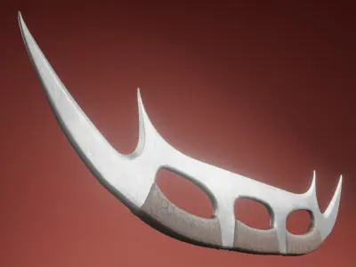 Klingon Batleth low poly Low-poly 3D model