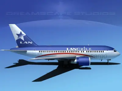 Boeing 767-100 Lan Chile Cargo 3D model