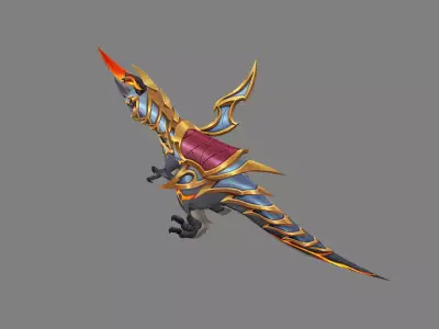 Mount - Dino Type 08 Low-poly 3D model