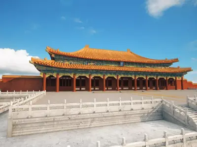 Forbidden City   the Imperial Palace    Hall of Supreme Harmony  3D model