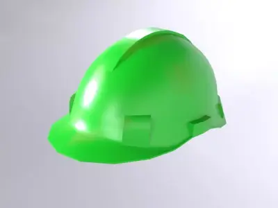 Safety Helmet Low Poly Low-poly 3D model buy