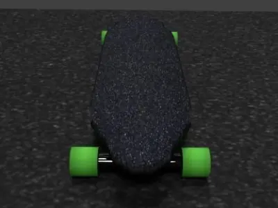 Skateboard longboard 3D print model