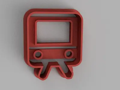 SET 5 COOKIE CUTTER 3D print model train 3D print model