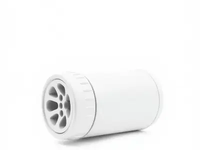 White Cylindrical Air Filter Model Pack Low-poly 3D model