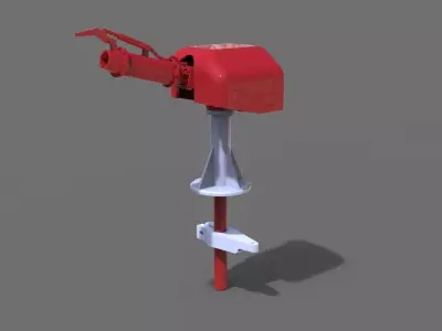 Extinguishing monitor with cover FFS 3D print model