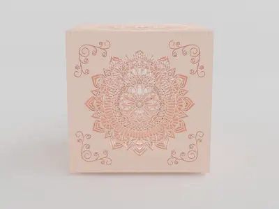 Mandala Patterned Box 3D print model