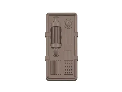 Star Wars Inspired Wall Mounted Sci-Fi Cooling Panel 3D print model