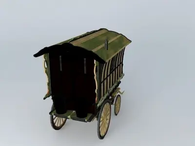 Romany Caravan LEDGE Style Free 3D model