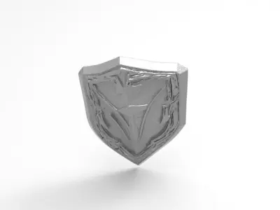 sci-fi fantasy shield 3D print model