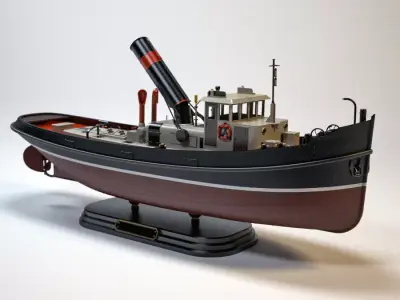 Tugboat Model Kit 3D print model