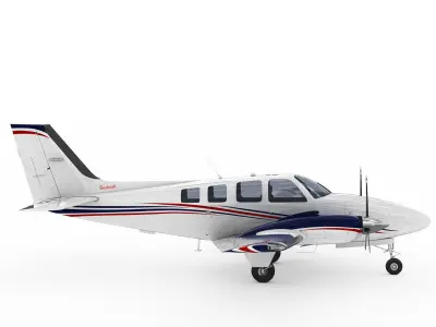 Beechcraft Baron G58 3D model purchase
