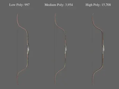 Ancient Collection Indo Persian Weapons Set 3D Model Pack