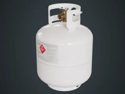 Propane Tank 1A Low-poly 3D model