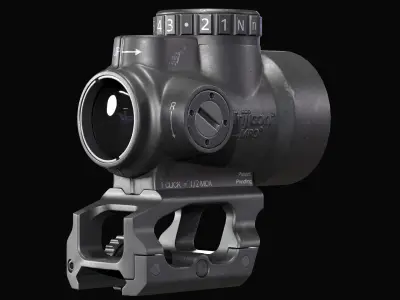 Trijicon MRO Red Dot Sight Low-poly 3D model purchase