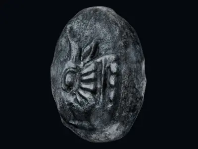 Lycia Coin Low-poly 3D model