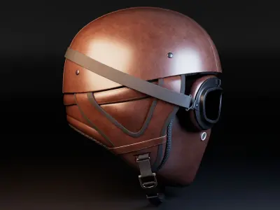 Motorcycle Helmet 3D model buy