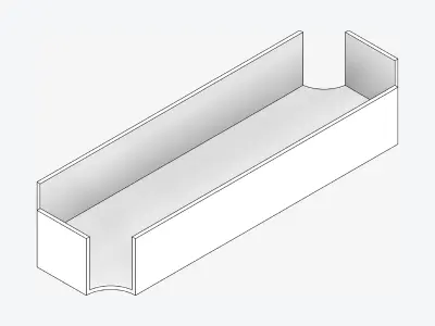 Furniture - Contemporary - Bond - Tray Small Low-poly 3D model