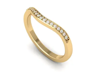 Wedding Ring 3D print model 58