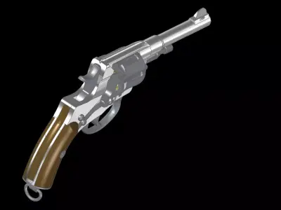 Nagant M1895 3D model purchase