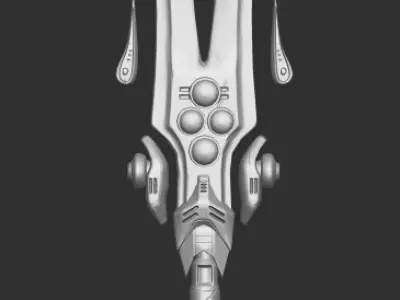 Sword - Fantasy - Sci-Fi - Gameready - PBR Low-poly 3D model