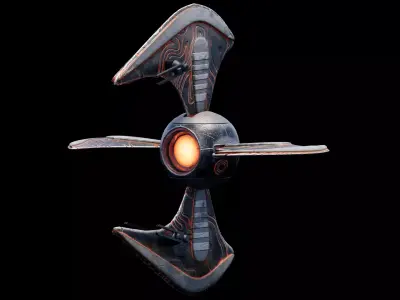 Lowpoly Security Drone  Low-poly 3D model