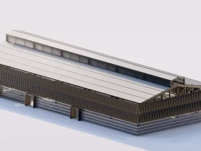 Warehouse-Warehouse Building 3D model