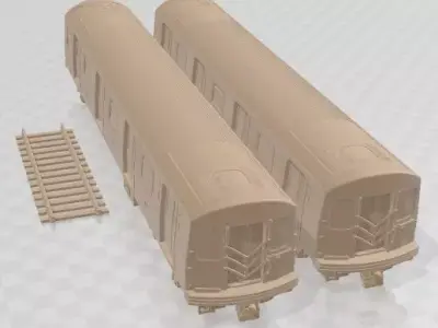 R160 Train New York City Subway Printable 3D print model