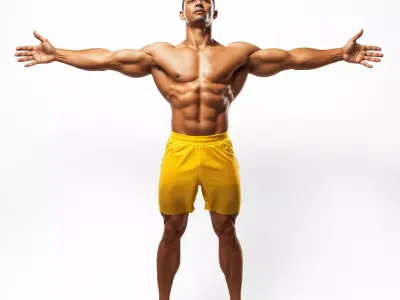Athletic Human Character model pack Low-poly 3D model