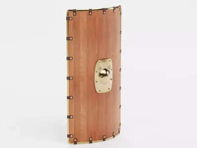 Wooden Shield - Armor Equipment 3D model